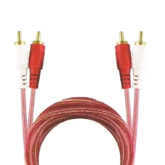 Cable 1.8 m 2 Plug RCA a 2 Plug RCA Transparente