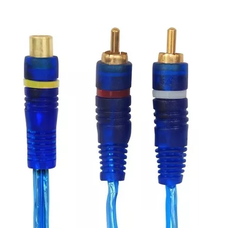 Cable 7.6 m 2 Plug RCA a 2 Plug RCA Transparente DXR 080-142 – Carrod