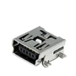 Conector USB Jack Mini USB-B 5 Pines para Chasis Ángulo Recto