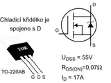 Transistor IRFZ24NPBF Mosfet TO220 CH-N 60 V 17 A