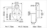 Transistor IRF460 Mosfet Potencia CH-N 500 V 21 A