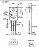 Transistor MDF7N65 Mosfet TO220 CH-N 650 V 7 A