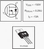 Transistor IRF6215PBF Mosfet TO220 CH-P 150 V 13 A