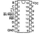 74LS248 TTL Decodificador BCD a 7 Segmentos