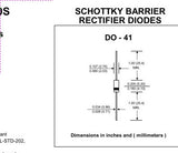 Diodo SB290  Schottky 90 V 2 A