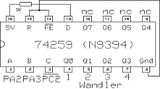 74LS259 TTL  Compuerta Direccionable de 8-Bit