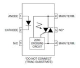 Optoacoplador MOC3062 Salida Triac Zero Crossing