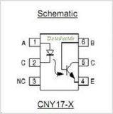 Optoacoplador CNY17-1 Salida Fototransistor NPN