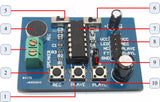 Módulo Grabador de Sonido ISD1820 sin Bocina