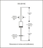 Diodo 1.5KE39A TVS Unidireccional 53.9 V 28 A
