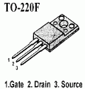 Transistor 2SK2043 Mosfet TO220 CH-N 600 V 2 A
