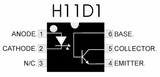Optoacoplador H11D1 Salida Transistor