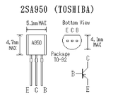 Transistor 2SA950 Pequeña Señal