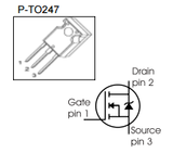 Transistor SPW47N60C3 Mosfet Potencia CH-N 650 V 47 A