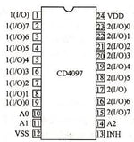 CD4097BE CMOS Multiplexor/Demultiplexor de 8 Canales Diferenciales