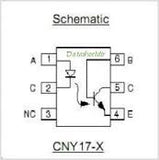 Optoacoplador CNY17-2 Salida Fototransistor NPN