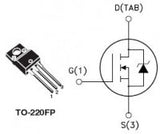 Transistor STP30NF10FP Mosfet TO220 CH-N 100 V 18 A