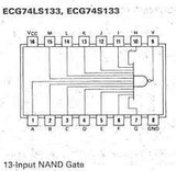 74LS133 TTL Entrada NAND con 13 Entradas Positivas