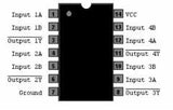 74LS38 TTL Cuatro Compuertas NAND con 2 Entradas