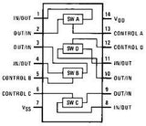 CD4066 = HF4066BF CMOS Switch Cuádruple Bilateral