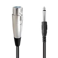 Cable 7.6 m Plug 6.3 mm Mono a Jack Cannon (XLR3) 080-882