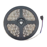 Tira de LEDs 5050 Semiexterior RGB 300 LEDs con Controlador y Fuente PCB Blanco