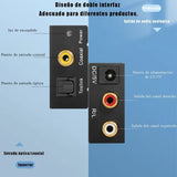 Adaptador de Audio Digital Toslink / Coaxial a Análogo RCA