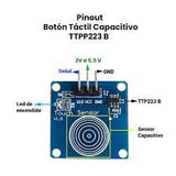 Módulo Interruptor Touch del Sensor TTP223B