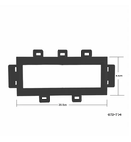 Soporte para Autoestéreo 675-754 Ford Universal DXR