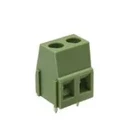 Terminal Block 2 Tornillos 1 cm x 1.68 cm x 0.89 cm  Verde Grande