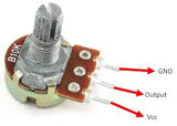 Potenciómetro de Carbón 1 W sin Switch Mini Varios Valores