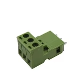 Terminal Block 3 Tornillos 1.1 cm x 1.5 cm x 1.8 cm Verde con Contraparte