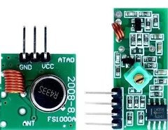 Módulo Emisor y Receptor Inalámbrico RF 433 MHz FS1000A RF-5V