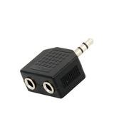 Adaptador "Y" Plug 3.5 mm Estéreo a 2 Jack 3.5 mm Estéreo