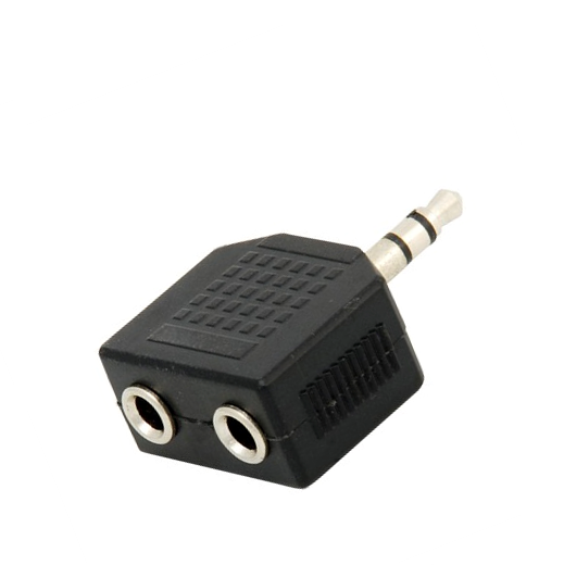 Adaptador "Y" Plug 3.5 mm Estéreo a 2 Jack 3.5 mm Estéreo