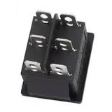 Switch Balancín 20A/125V 16A/250V 2 Polos, 2 Tiros, 3 Posiciones Enclave (ON-OFF-ON) Rectangular Iluminado