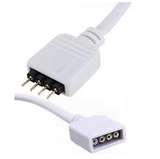 Juego de Conector Plug y Jack de Alimentación para Tira de LEDs RGB Hembra - Macho