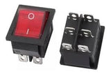 Switch Balancín 20A/125V 16A/250V  2 Polos, 2 Tiros, 2 Posiciones Enclave (ON-ON) Rectangular Iluminado 835-085