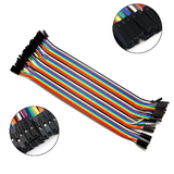 Juego de 10 Cables Jumpers Hembra-Hembra 20 cm Varios Colores