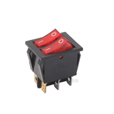 Switch Balancín 20A/125V 16A/250V 2 Polos, 2 Tiros, 2 Posiciones Enclave (ON-OFF) Rectangular Iluminado