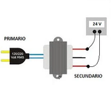 Transformador 24 V 1.2 A con Tap Central - Entrada 110 V