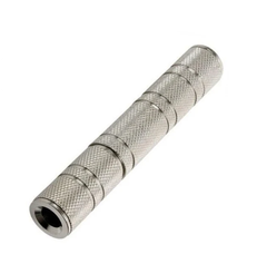 Adaptador Jack 6.3 mm a Jack 6.3 mm Estéreo Metálico