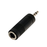 Adaptador Plug 3.5 mm Estéreo a Jack 6.3 mm Estéreo