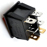 Switch Balancín 20A/125V 16A/250V 2 Polos, 2 Tiros, 2 Posiciones Enclave (ON-OFF) Rectangular Iluminado