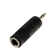 Adaptador Plug 3.5 mm Estéreo a Jack 6.3 mm Estéreo