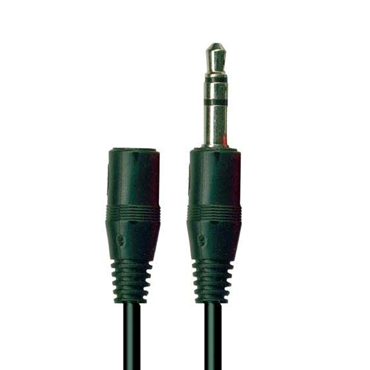 Cable 3.6 m Plug 3.5 mm a Jack 3.5 mm Estéreo Plateada