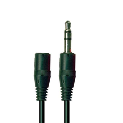 Cable 1.8 m Plug 3.5 mm a Jack 3.5 mm  Estéreo Plateada