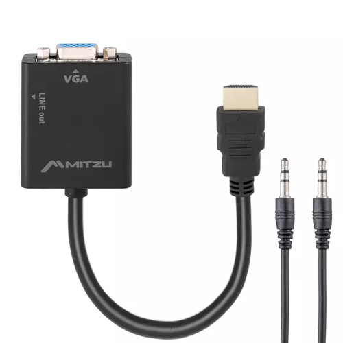 Adaptador Salida Vga A Hdmi Converter Cable Entrada Hdmi Salida