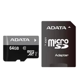 Memoria MicroSD 64 GB Adata  AUSDX64GUICL10 con Adaptador Clase 10