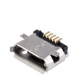Conector USB Jack  Micro USB-B 5 Pines para Chasis Ángulo Recto